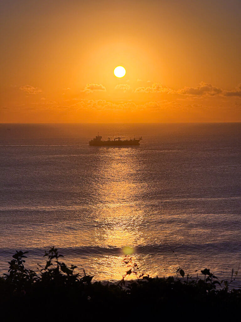 The Istana bali uluwatu sunset view
