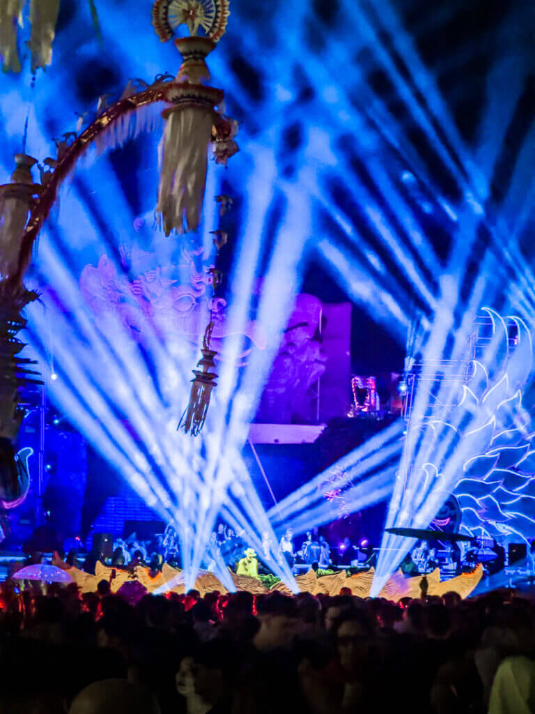 GWK Park day zero festival bali lighting and lasers