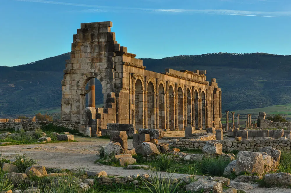 Ancient Roman City of Volubilis on a 10 day itinerary to morocco