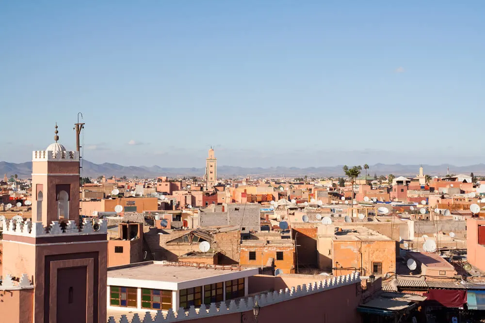 Marrakech Morocco skyline is a must while traveling for 10 days