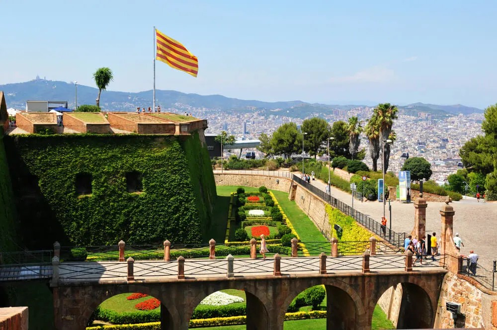 Exploring Montjuic hill and castle outdoor activities Barcelona 