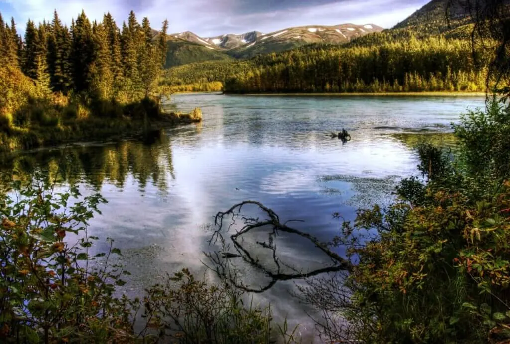 Alaska's Kenai River kayaking fishing