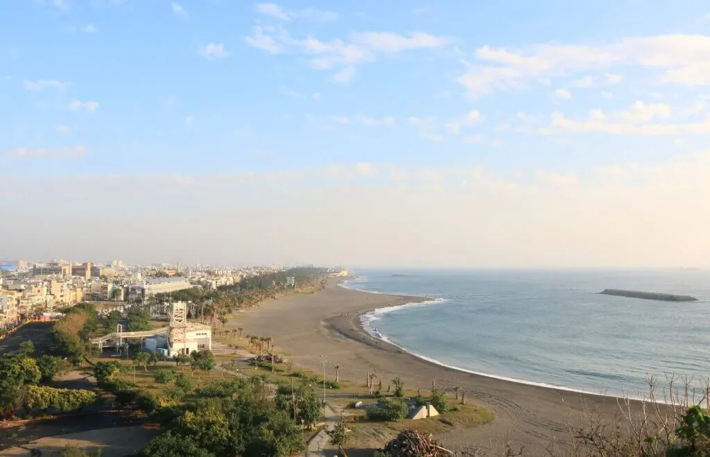 View of Cijin Beach in Kaohsiung Taiwan, 7 day itinerary thing to do