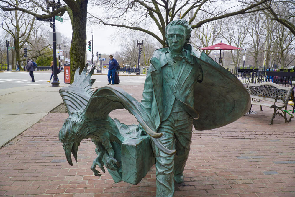 edgar allen poe statue boston 