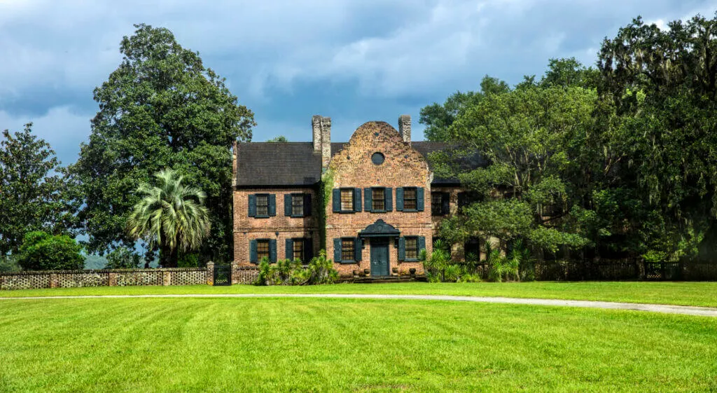 gentlemen's guest quarters on at Middleton Place Gardens South Carolina 