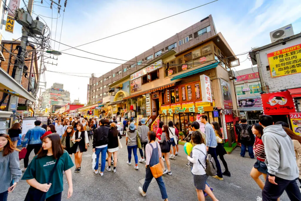 Hongdae Walking Street, seoul