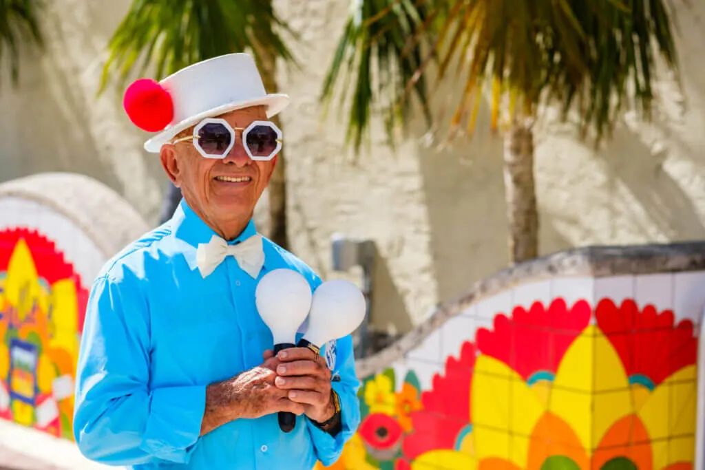Photo of man dressed up in Little Havana in Miami