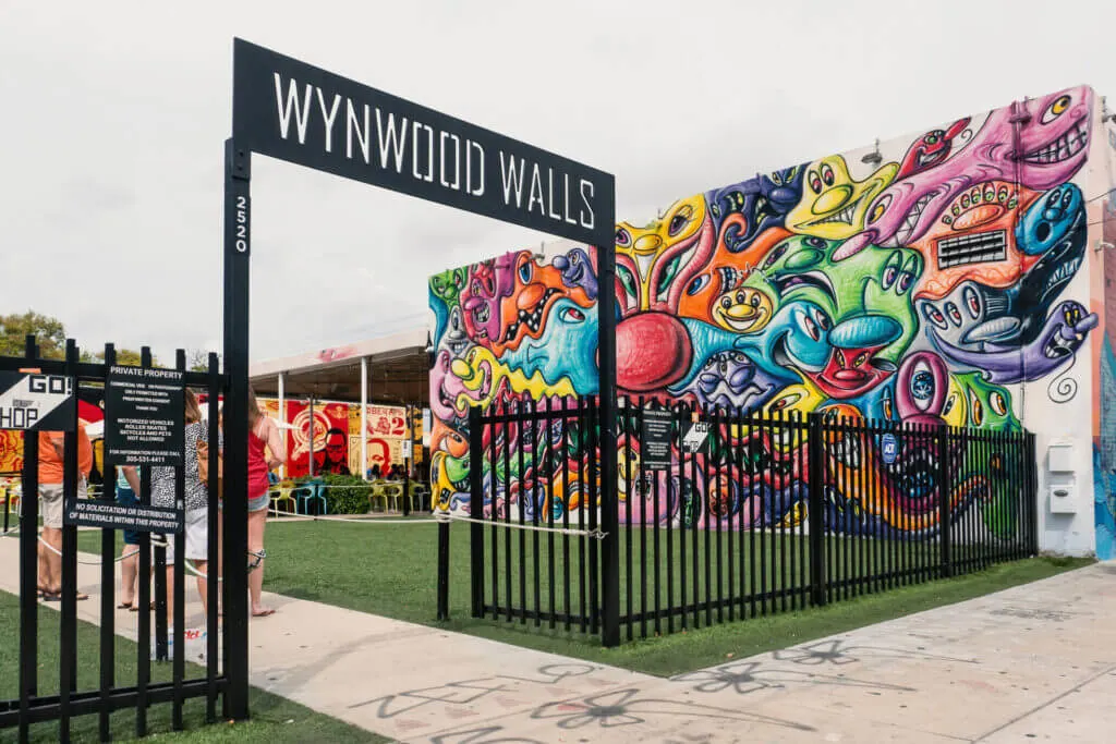 Entrance of the creative neighborhood in Miami, Wynwood