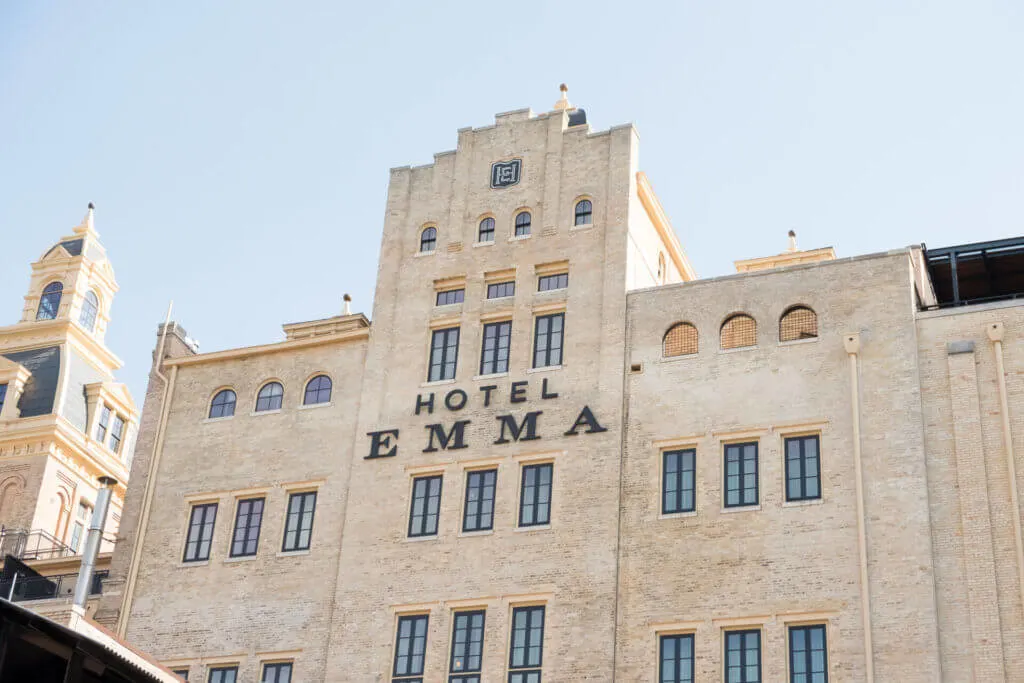 Exterior of the San Antonio Hotel Emma Hotel & Restaurant