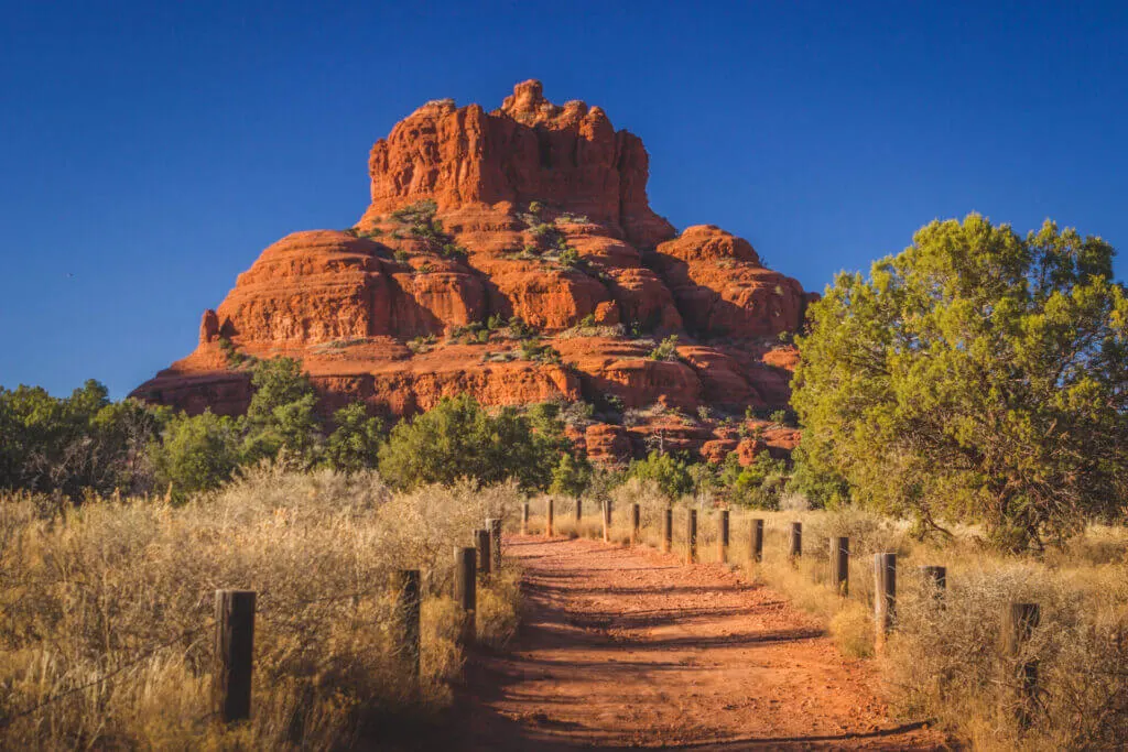 View of Bell Rock, one of the Sedona energy vortexes