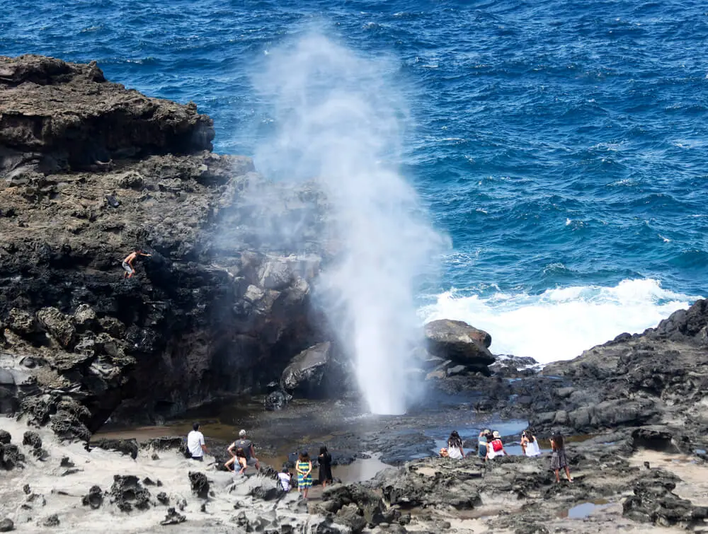 Nakalele Point Blowhole Maui interesting sights