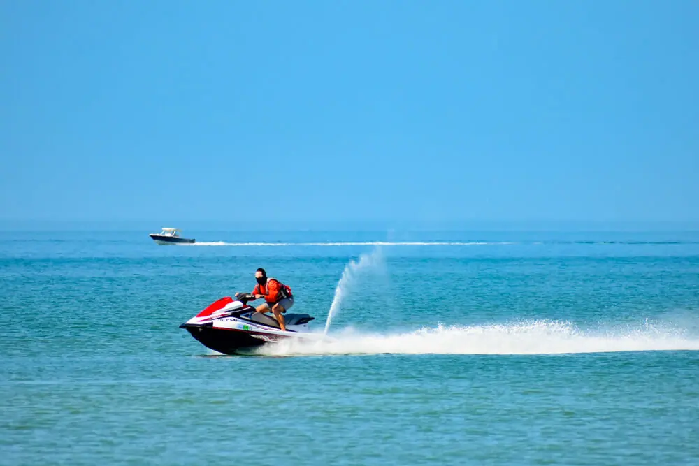 Jet Skiing is one of the fun things to do in n Naples Florida