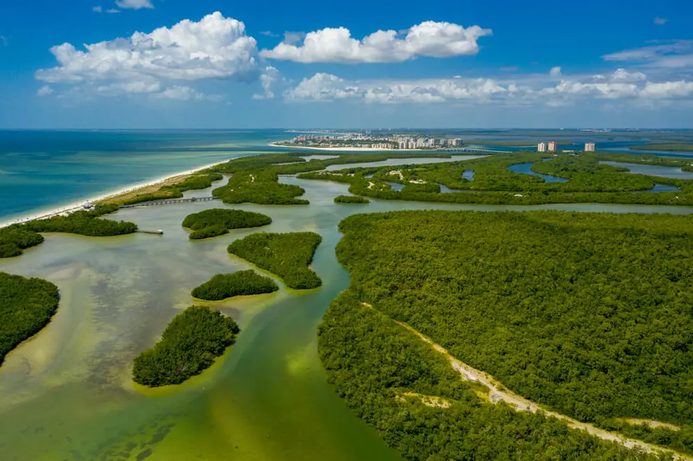 Scenic flight over Naples Florida