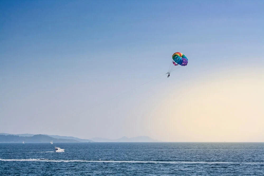 Parasailing is one of the most adventurous Barcelona outdoor activities 