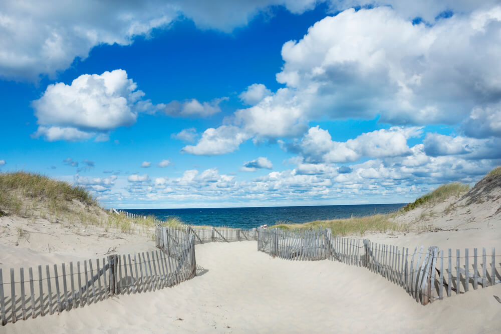 Sandy beaches of Cape Cod Massachusetts USA must see places to visit 