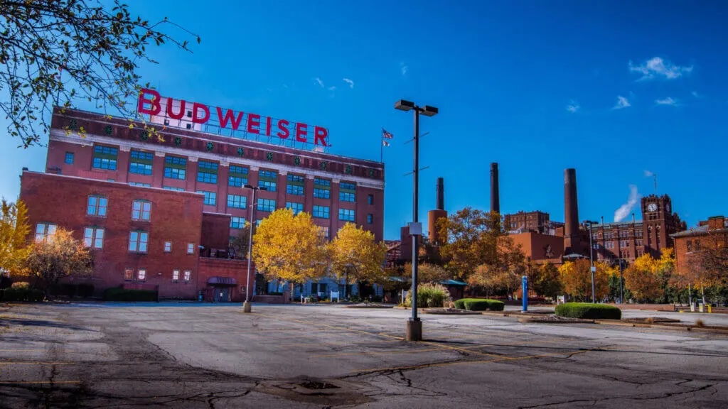 Exterior of Anheuser-Busch Brewery St Louis cool thing to do