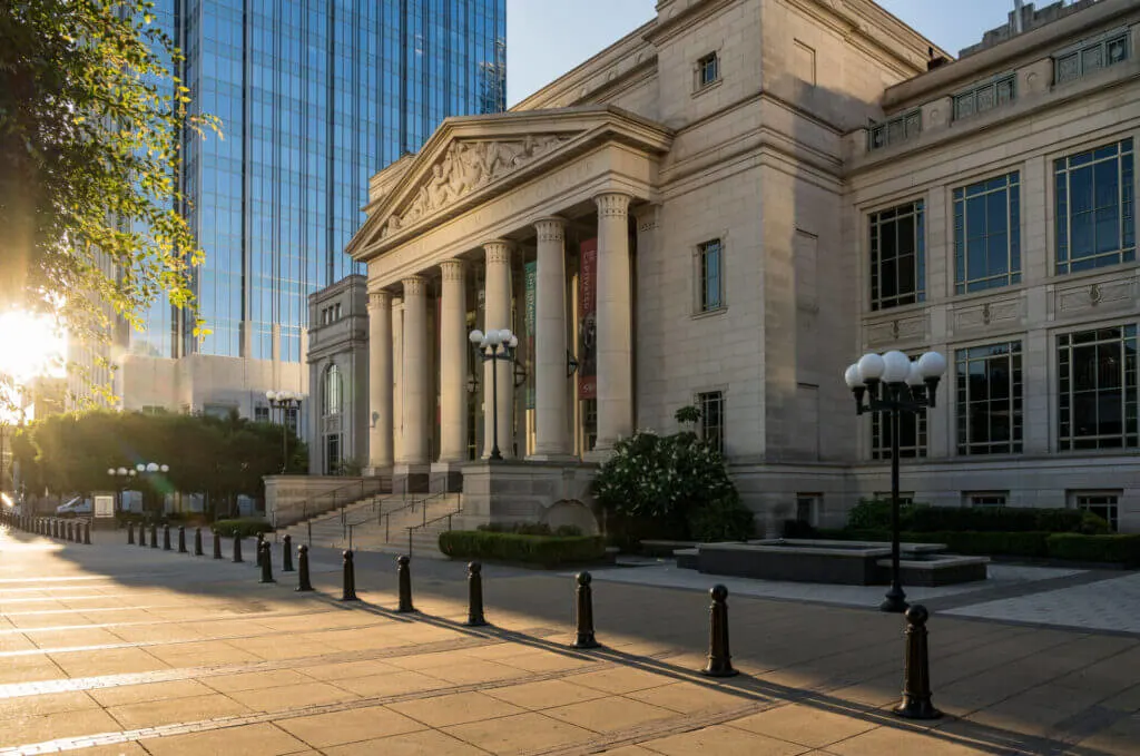 Outside the Schermerhorn Symphony Center Nashville
