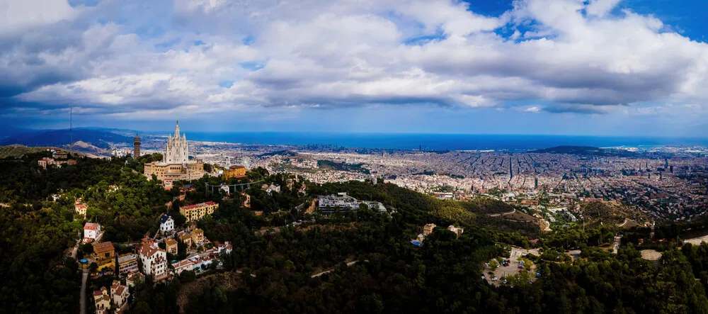 Tibidabo Barcelona view