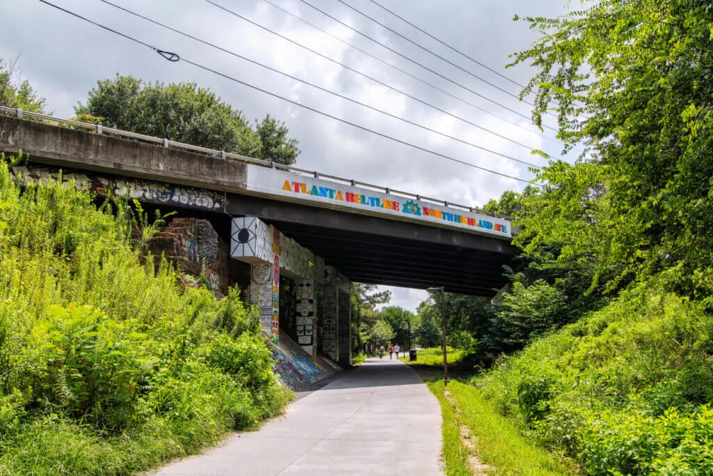 Murals and greenery of the Atlanta Beltline 