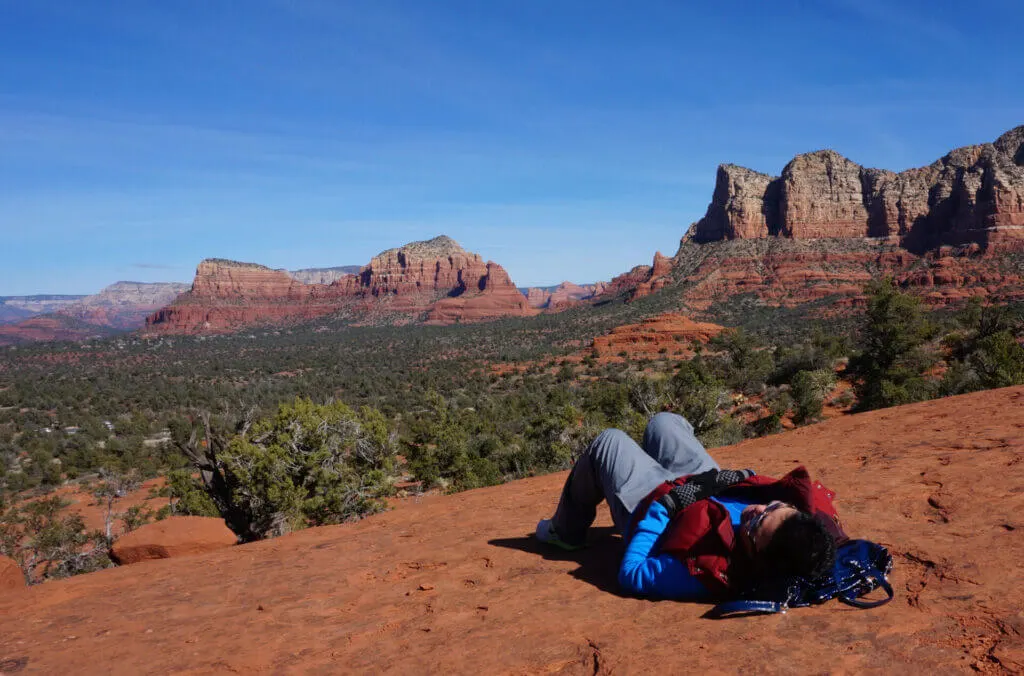 A view from Oak Canyon Creek, a popular destination in Sedona