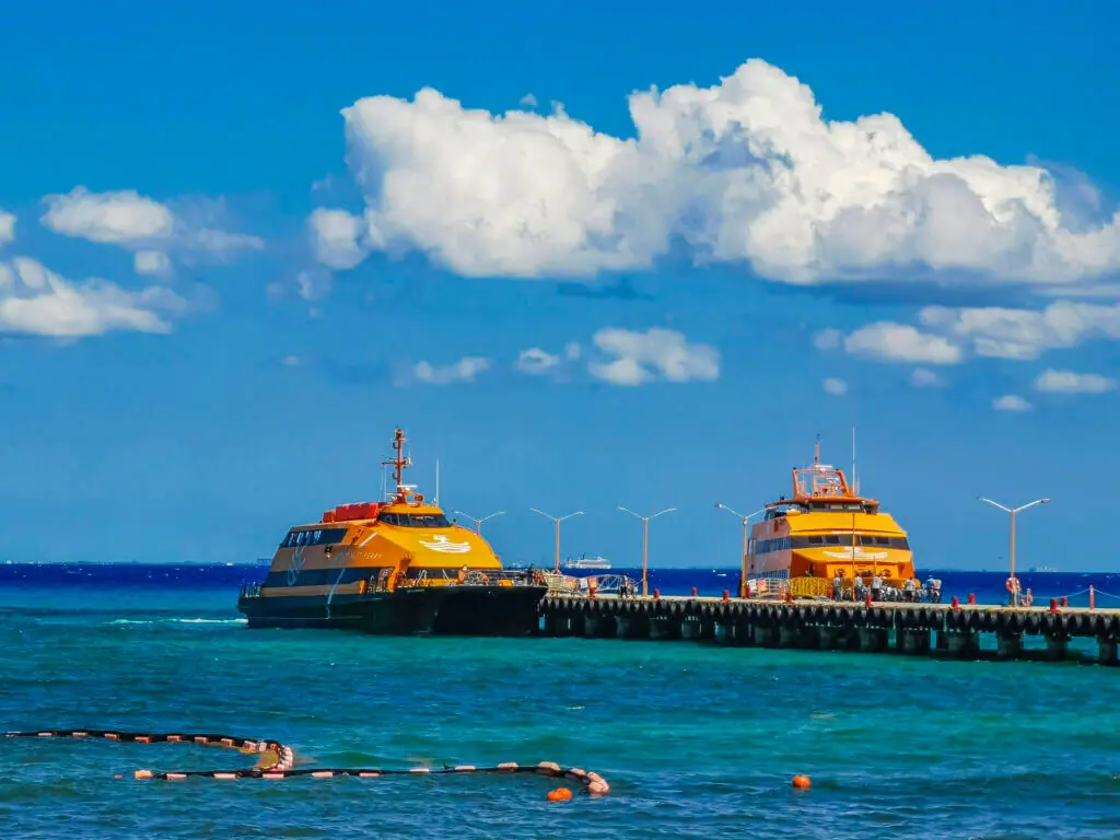 Ferry from Playa del Carmen to Cozumel winjet