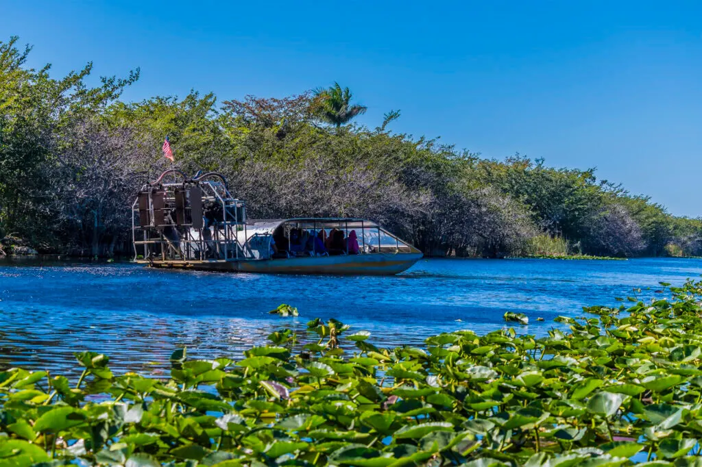 Airboat on the Everglades in Florida