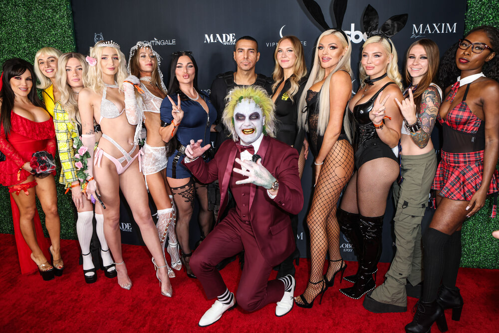 red carpet LA halloween party