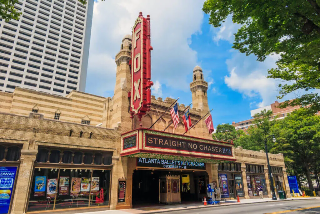 Atlanta date night ideas -- catch a show at Fox Theatre