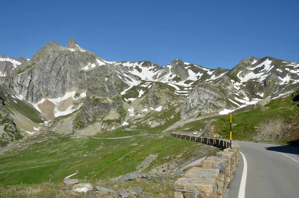 the Great St Bernard linking Italy to Switzerland road trip