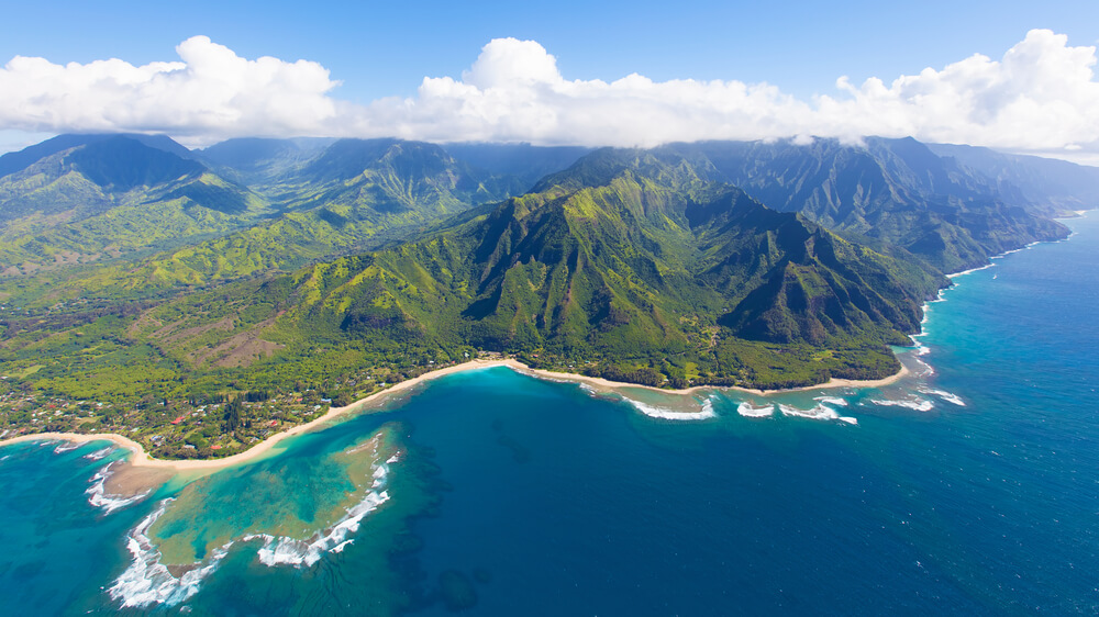 The incredible, Juassic Na Pali Coast of Kauai Hawai USA