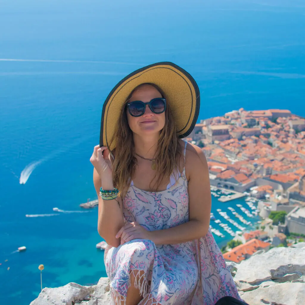 overlooking dubrovnik croatia from for imperijal