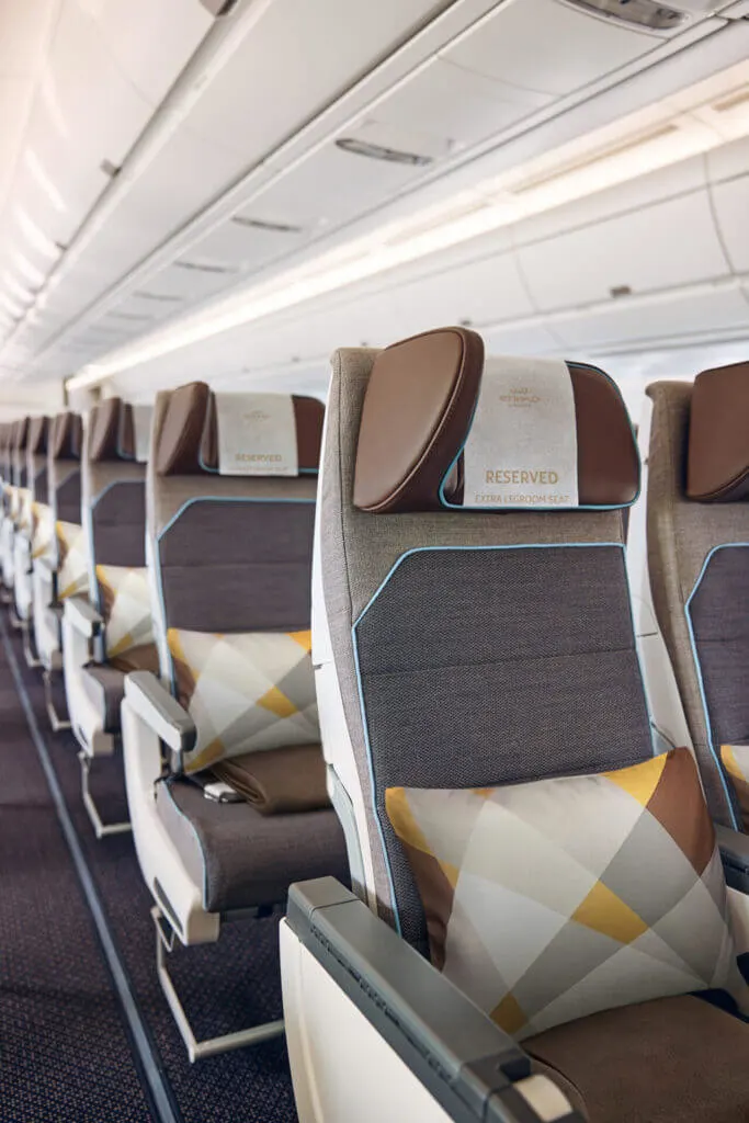 Economy Cabin space Etihad