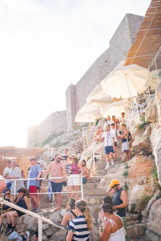 cliffside Buža bar dubrovnik
