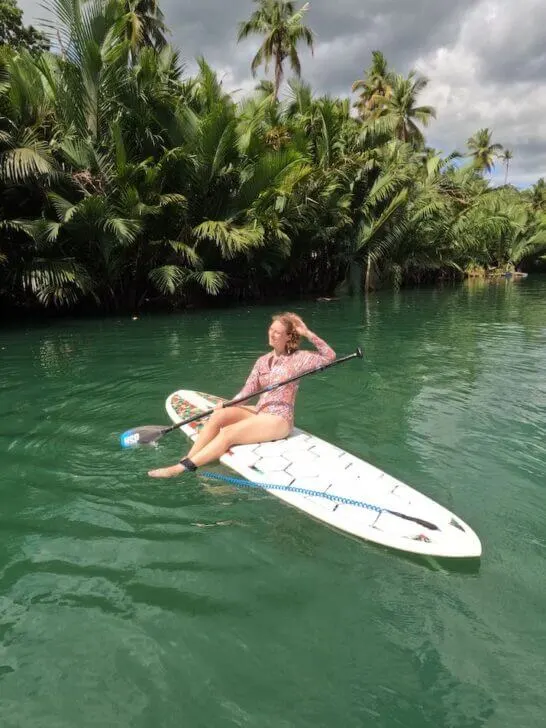 loboc river stand up paddle board in bohol philippines