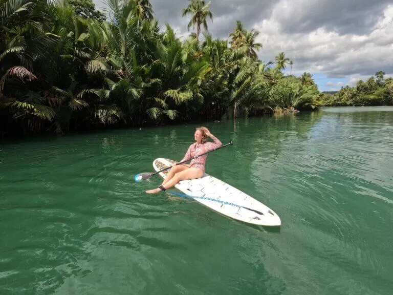 loboc river stand up paddle board in bohol philippines