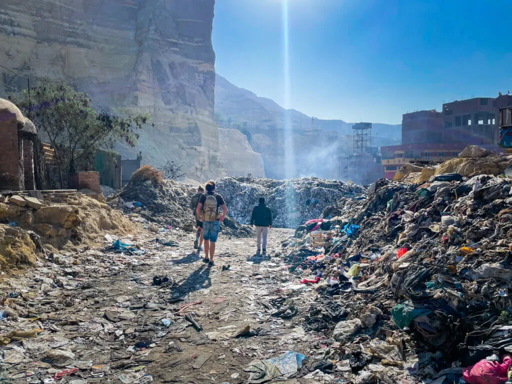 Cairo Garbage City Mokattam entrance