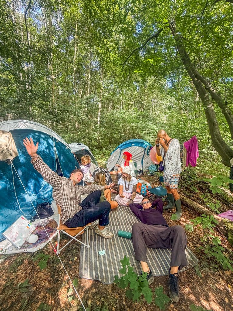 music festival camping spot 