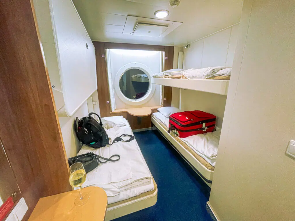 4 bed ferry cabin Gdansk to Stockholm