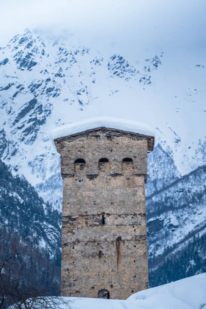 Svan towers mestia svaneti 