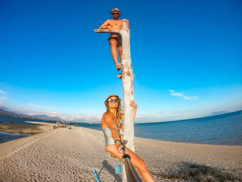 Gili Putih Tree Climbing at sunrise go pro