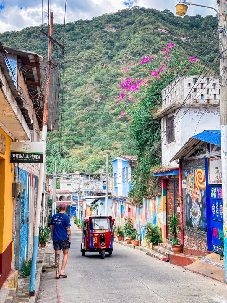 Colorful streets of panajachel