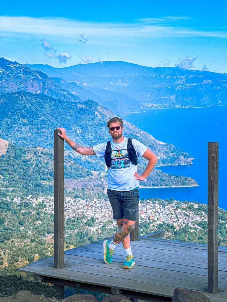viewpoint over lake atitlan