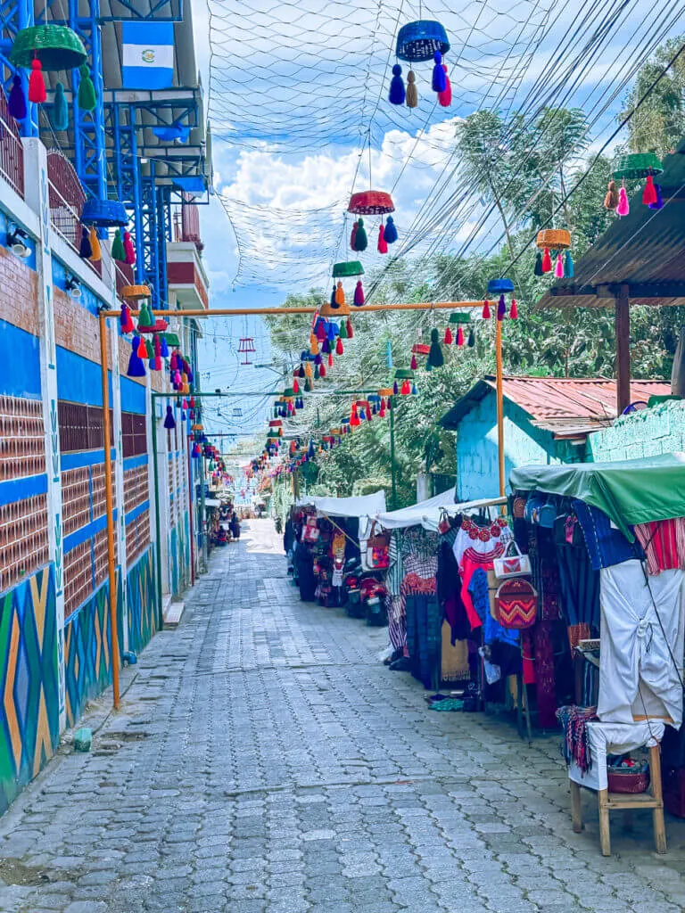 The tiny shopping street