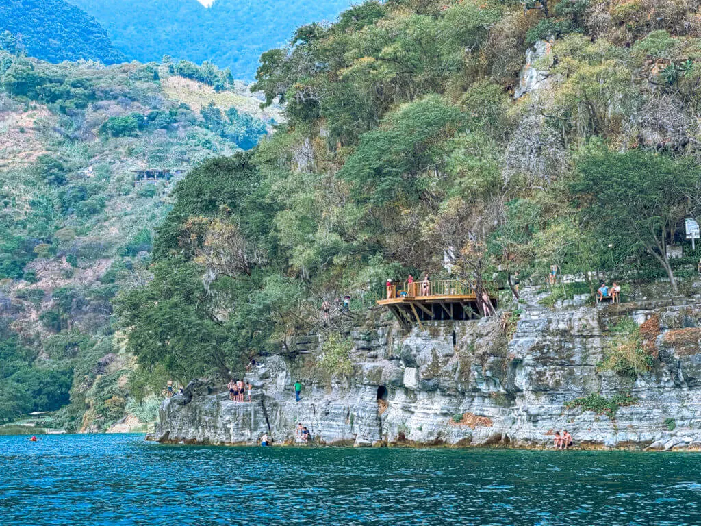 San Marcos Lake Atitlan cliff jump