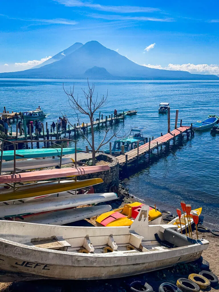 boats in panajachel town