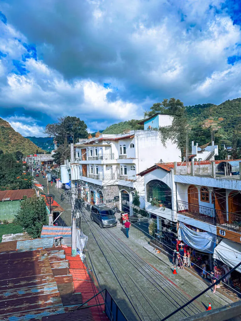 view from the roof The Little spoon restaurant Panajachel