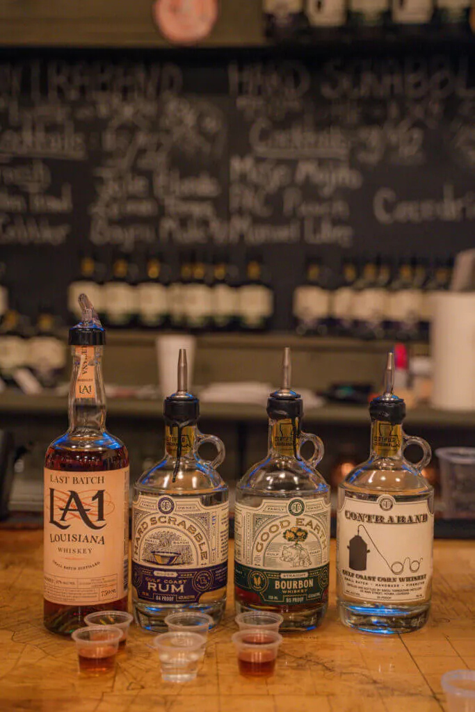 Bayou Terrebonne Distillers moonshine and bourbon 