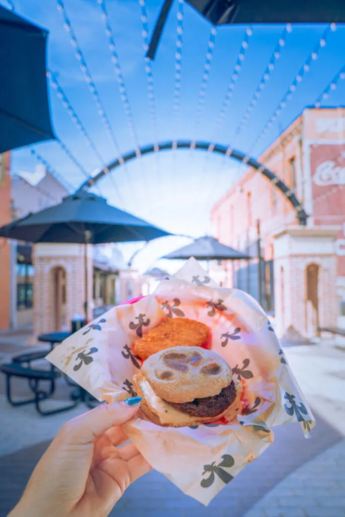 Downtown Jeaux houma la breakfast sandwich 