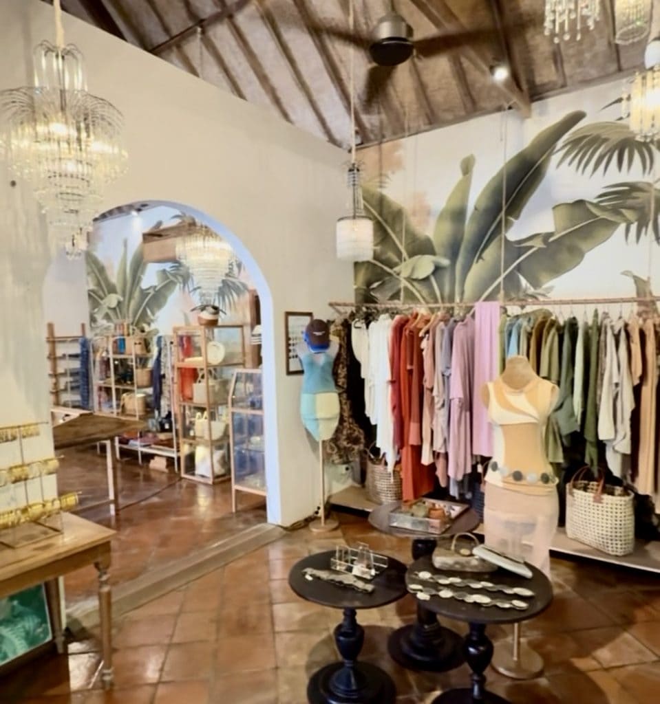 shopping in Bali on a rainy day