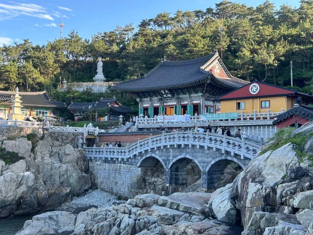 Coastal temple in Korea Yonggungsa